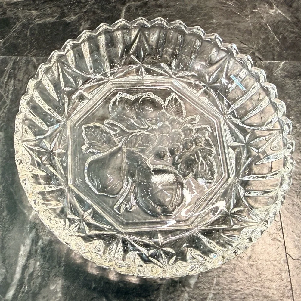 Federal Glass Fruit Trinket Dish/Bowl (Set of 2)